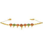 ZingMe Single patta Sleek and Stylish Colourstones Traditional Kamarbandh Jewellery Waistbelt Clothing Accessory Wedding Bridal Jewellery