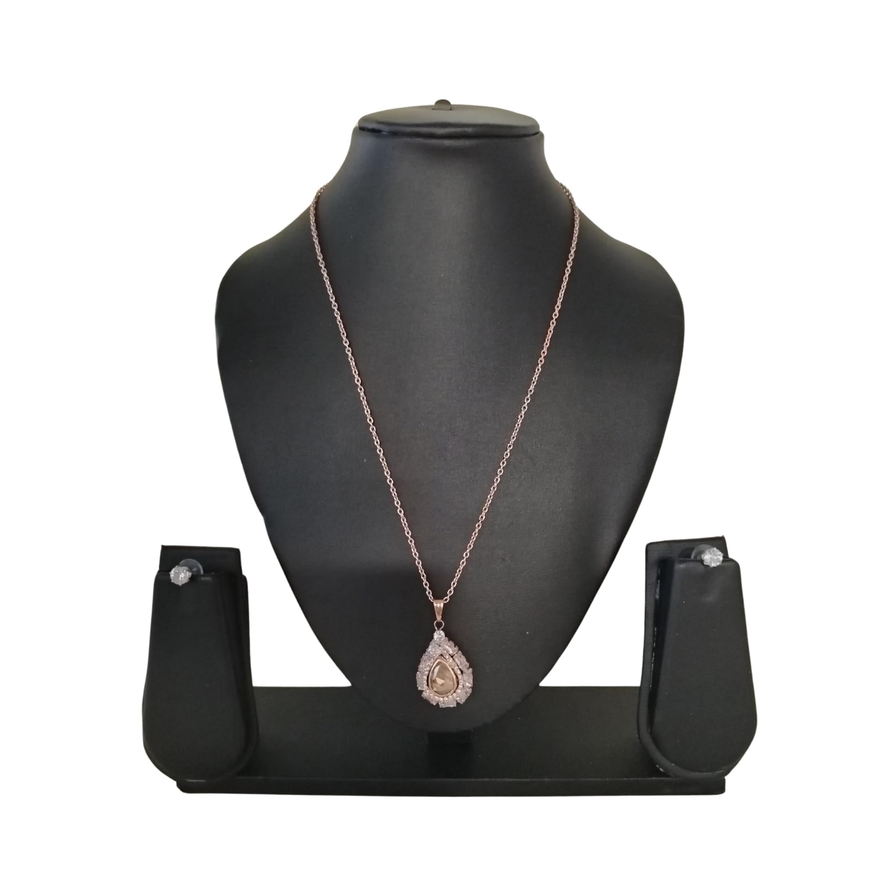 Zingme Latest Stylish Traditional Oxidised Gold Plated Necklace Jewellery Set for Women