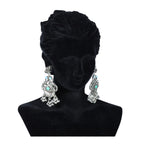 Zingme Stylish Oxidised Jewellery Long Necklace Set for Women & Girls