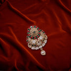 ZingMe Beauteous Designer Golden Finish Saree Pin