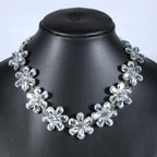 Zingme Latest Stylish Traditional Oxidised Silver Necklace Jewellery Set for Women