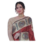 Zingme Women's Bhagalpuri Jacquard Saree with Digital Print | Elegant Ethnic Wear for Festive & Party Occasions