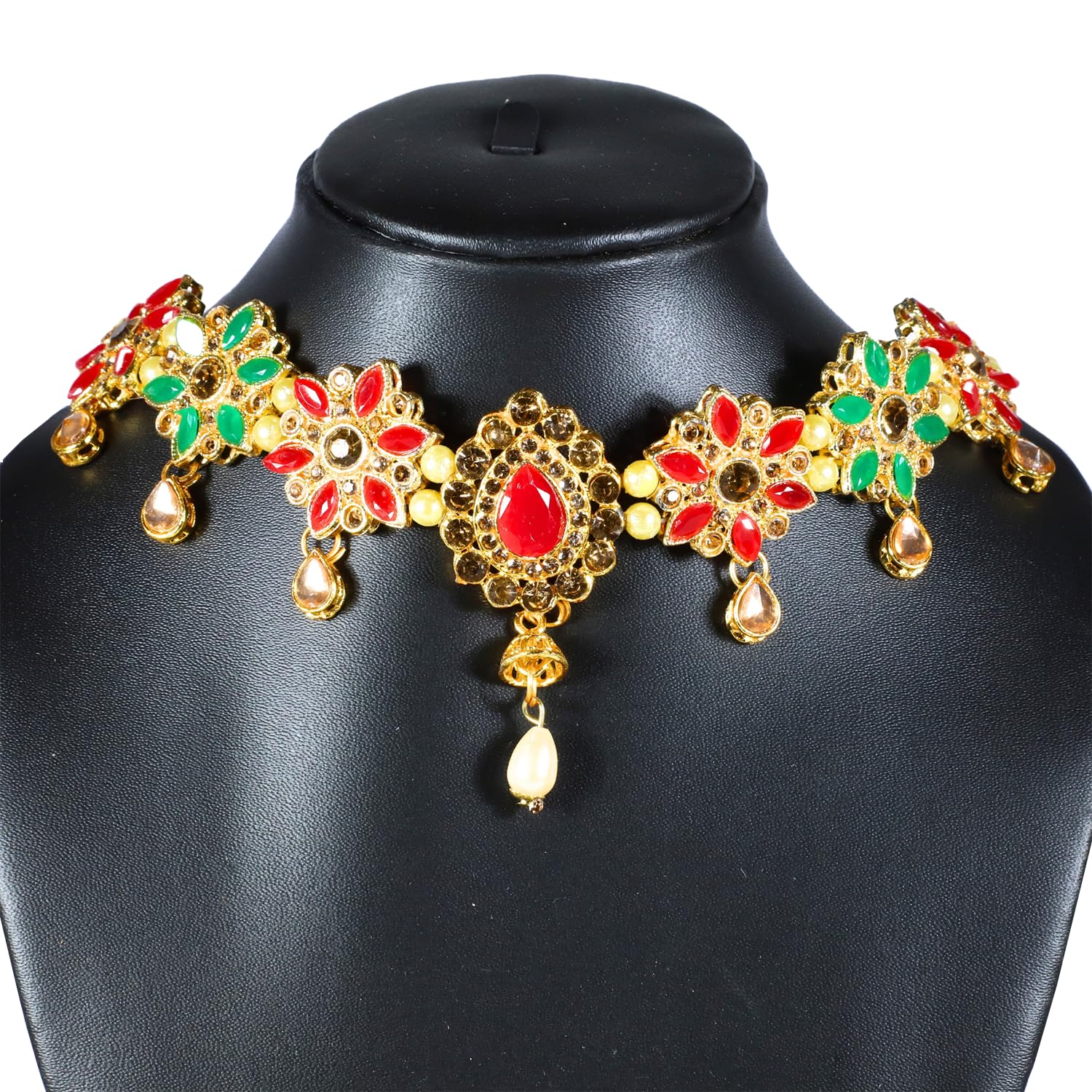 ZingMe Single patta Sleek and Stylish Colourstones Traditional Kamarbandh Jewellery Waistbelt Clothing Accessory Wedding Bridal Jewellery