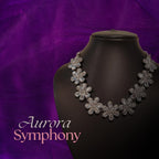 Zingme Latest Stylish Traditional Oxidised Silver Necklace Jewellery Set for Women