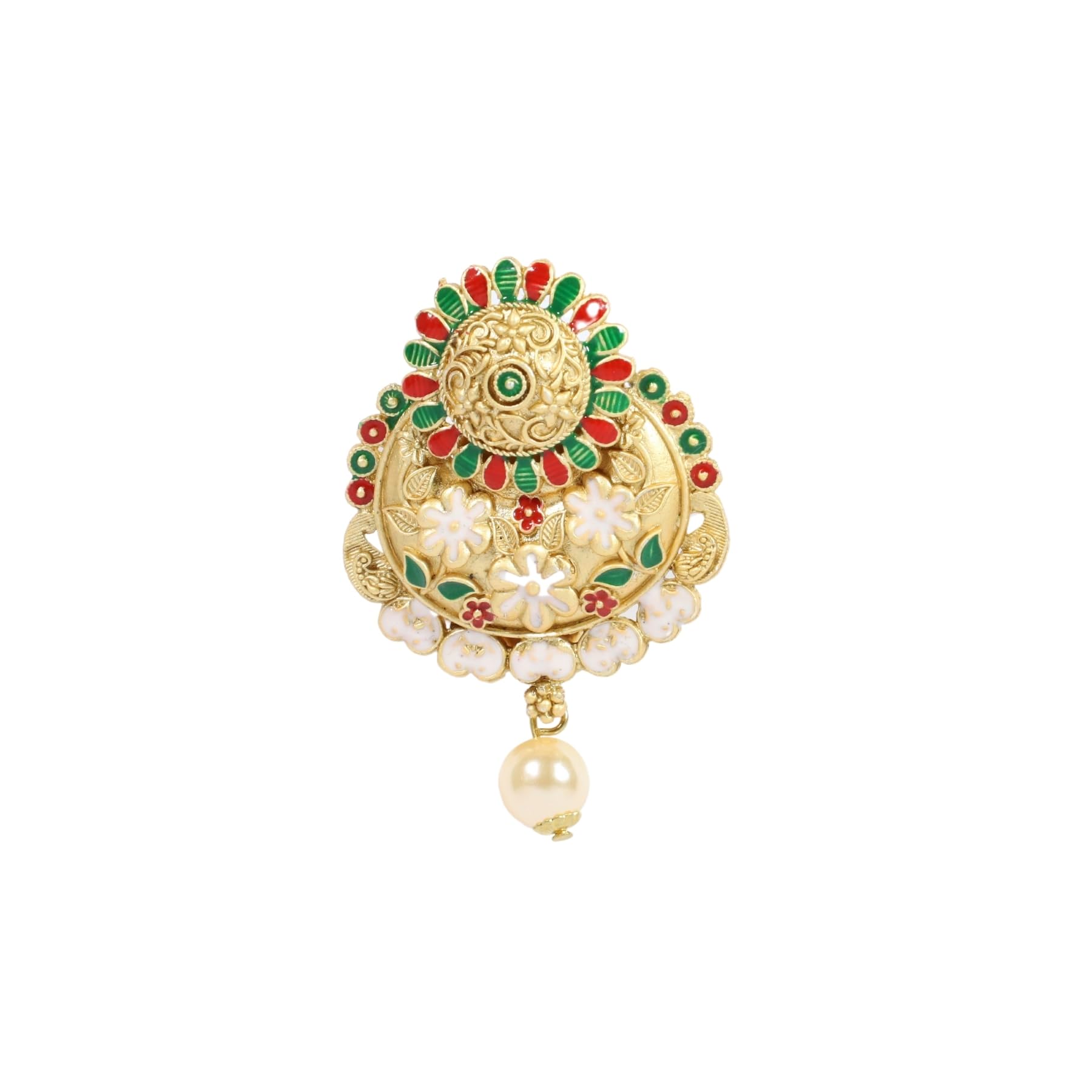 ZingMe Beauteous Designer Golden Finish Saree Pin